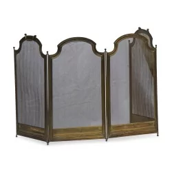 Feuerwand aus Messing.