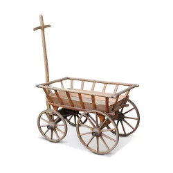 wooden chariot.