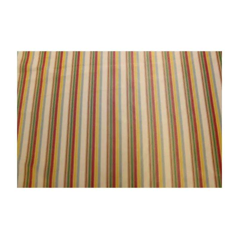 Tissu Rayure ANTOINETTE coloris 4430. 100% soie. - Moinat - Accessoires de décoration