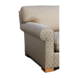 Stoff Droguet WATTEAU, Farbe 2022. 67 % Baumwolle und 33 % Seide.