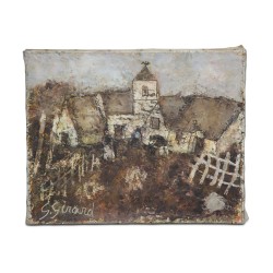 Oil on canvas \"The valley\"