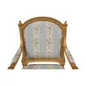 Pair of Louis XVI armchairs in carved and gilded wood... - Moinat - Armchairs