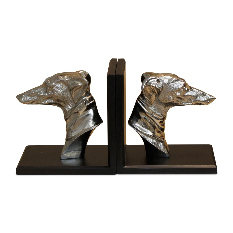 Paire de appui-livres Têtes de lévrier - Moinat - Accessoires de décoration Paire de appui-livres Têtes de lévrier - Moinat - Accessoires de décoration