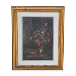 Peinture d’nature morte Fleurs en vase