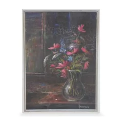 Peinture d’nature morte Fleurs en vase