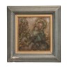 Mixed media painting on glass The mother and the child signed … - Moinat - Painting - Miscellaneous