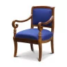 Louis-Philippe seat in walnut - Moinat - Armchairs