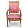 Paire de fauteuils à palmettes Empire recouverts de tissu … - Moinat - Fauteuils