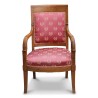 Pair of Empire palmette armchairs covered with fabric … - Moinat - Armchairs