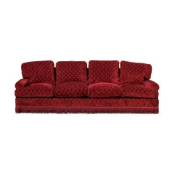 Sofa in roter Farbe