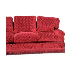 Sofa in roter Farbe