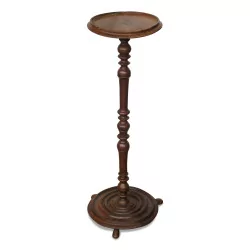 Louis XIII stand in oak. Late 19th, early 20th century.