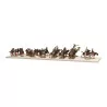 Plate of toy soldiers HUNTERS ON HORSEBACK 2 officers, 1 … - Moinat - Decorating accessories
