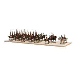 Plate of toy soldiers LIGHT HORSE OF THE YOUNG GUARD 1 …