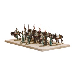 Plaque de soldats de plomb DRAGONS CHEVAU-LÉGERS AU REPOS 9 …