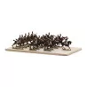 Plate of toy soldiers LOAD OF LIGHT HORSES 1 … - Moinat - Decorating accessories