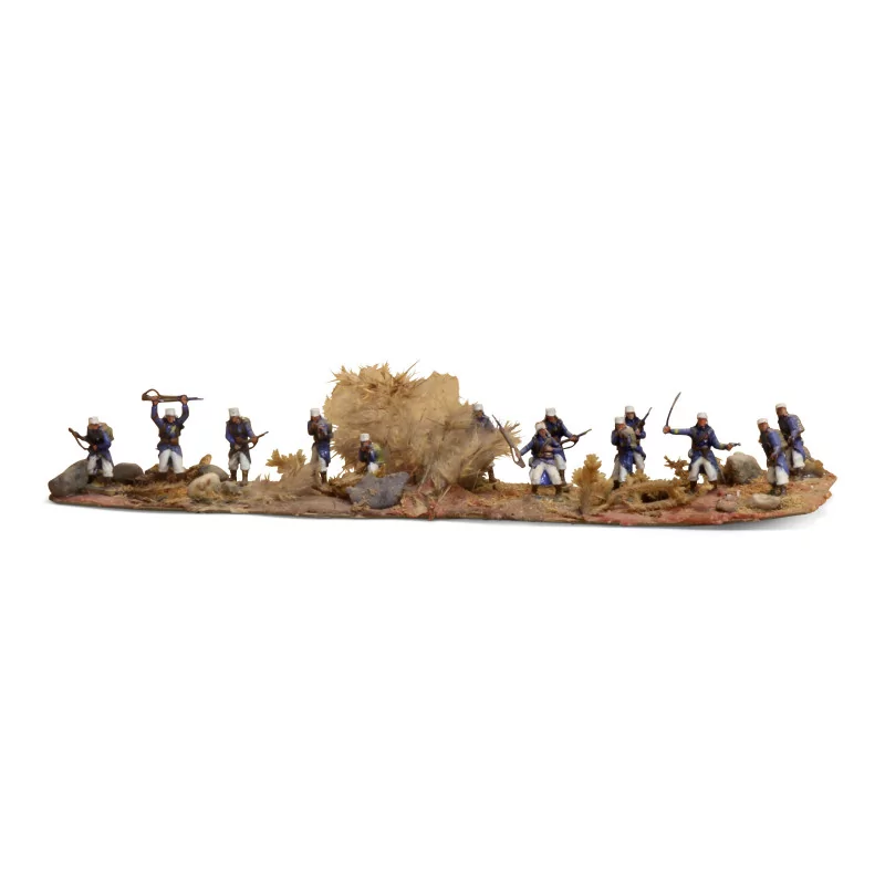 plate of toy soldiers 13 soldiers. - Moinat - Decorating accessories