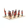 Set of 11 resin English soldiers. - Moinat - Decorating accessories