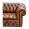Chesterfield-Sofa aus cognacfarbenem Leder mit Used-Charme. … - Moinat - Sofas, Couchs