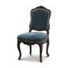 Set of 4 Louis XV Napoleon III chairs covered with … - Moinat - Chairs