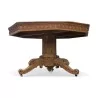 Неоготический восьмиугольный стол из богато украшенного орехового дерева. … - Moinat - Обеденные столы