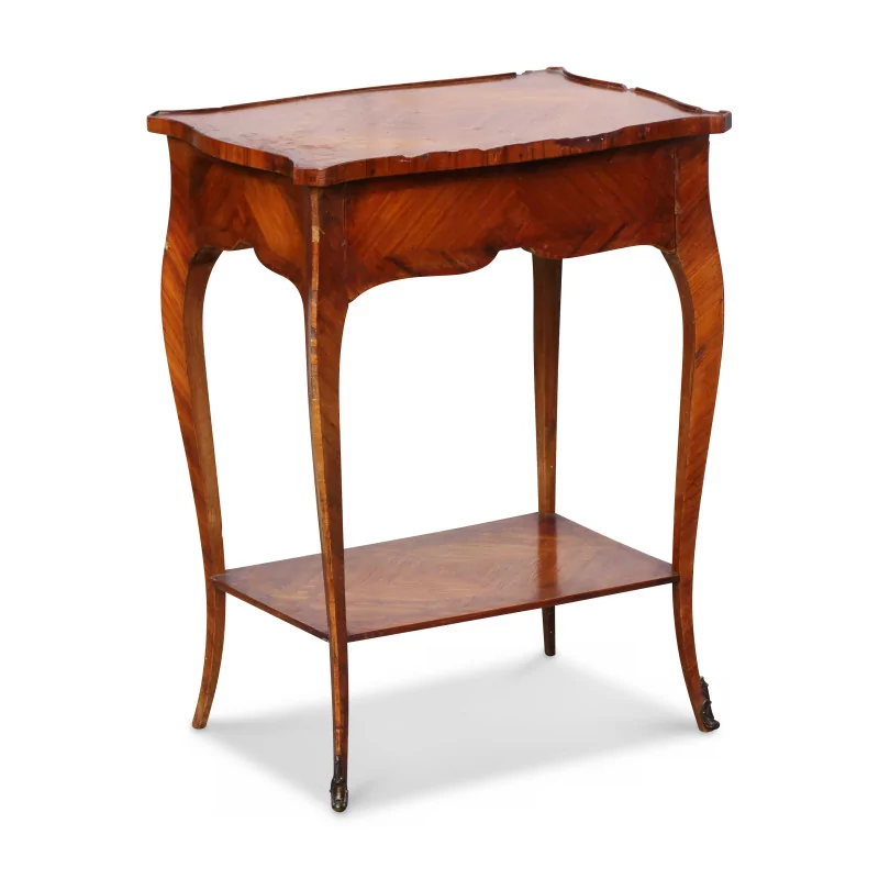 Louis XV style nightstand in rosewood with veneer, … - Moinat - End tables, Bouillotte tables, Bedside tables, Pedestal tables