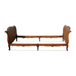 Molded Louis XV style bed frame. As is.