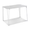 Vintage wrought iron table with perforated sheet metal top … - Moinat - Tables
