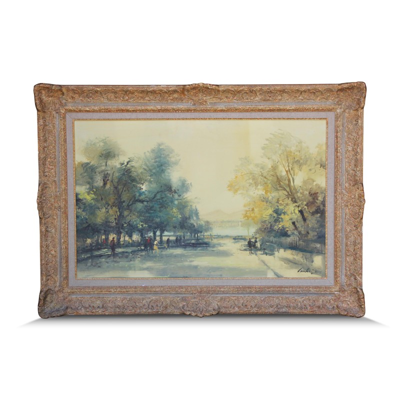 Work by Sergio CECCHI - Moinat - Painting - Landscape Work by Sergio CECCHI - Moinat - Painting - Landscape