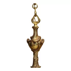 Kronleuchter aus vergoldeter Bronze im Louis XV-Stil mit 3 Lichtern.