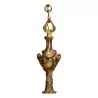 Kronleuchter aus vergoldeter Bronze im Louis XV-Stil mit 3 Lichtern. - Moinat - Deckenleuchter