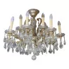 12-light crystal chandelier. - Moinat - Chandeliers, Ceiling lamps