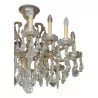 12-light crystal chandelier. - Moinat - Chandeliers, Ceiling lamps