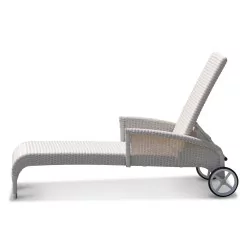 Chaise-longue avec tressage