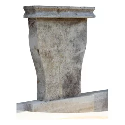 мраморный фонтан в форме полумесяца