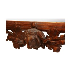 carved wooden mirror. Brienz, Switzerland.