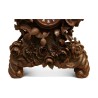 Pendule en bois sculpté ornée de rose et d'oiseaux. Forêt … - Moinat - Pendules à poser