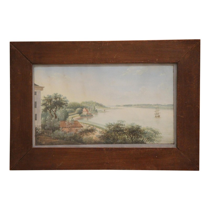 Kleines Aquarellgemälde einer Landschaft - Moinat - Gemälden - Landschaften Kleines Aquarellgemälde einer Landschaft - Moinat - Gemälden - Landschaften