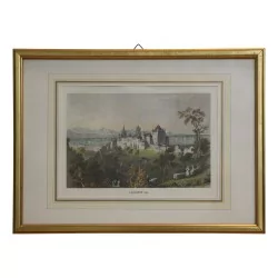 Colored print \"Lausanne 1865\".