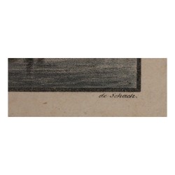 Gravure coloriée “LA CHAPELLE DE TELL” “sur le Lac de …