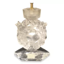 个 Lalique 灯座，1950 年的“皇冠”鸟。（脚撞击）