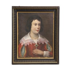 Portrait on a re-canvas