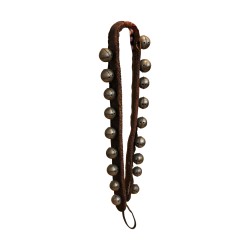 Leather cow collar with bells.