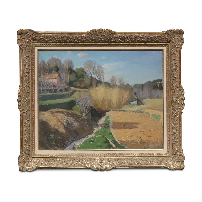 Oeuvre d un paysage - Moinat - Tableaux - Paysage Oeuvre d un paysage - Moinat - Tableaux - Paysage