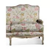 Louis XV sofa in aged white painted beech wood … - Moinat - Sofas