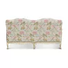 Louis XV sofa in aged white painted beech wood … - Moinat - Sofas