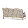 Louis-XV-Sofa aus gealtertem, weiß lackiertem Buchenholz … - Moinat - Sofas, Couchs