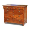 Directoire chest of drawers in walnut mounted on fir with 4 drawers, … - Moinat - Chests of drawers, Commodes, Chifonnier, Chest of 7 drawers