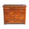 Directoire chest of drawers in walnut mounted on fir with 4 drawers, … - Moinat - Chests of drawers, Commodes, Chifonnier, Chest of 7 drawers