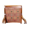 把 Louis-Philippe 胡桃木扶手椅。用过的面料。大约在 1830 年…… - Moinat - 椅子